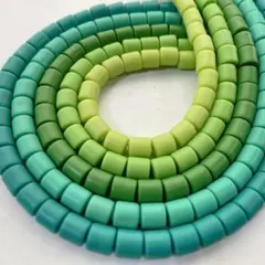 cs277/SALE！パーツ◇ポリマークレイ　グリーン系　約6mm 5連