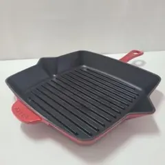 ル・クルーゼ グリルパン スクエア ブルー系 鋳物 ホーロー IH対応 箱