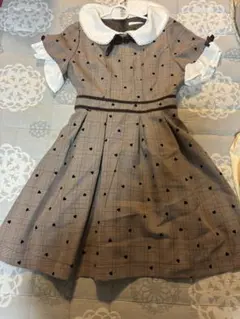 リズリサ LIZLISA ハート柄チェックワンピース 地雷系