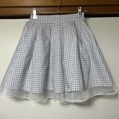 evelyn ギンガムチェック柄フレアスカート