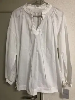 SLOBE IENA フリルカラーギャザーブラウス