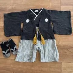 70サイズ　男の子　ベビー袴　足袋ソックス