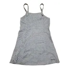 【美品】mezzo piano チェック柄 ジャンバースカート ワンピース