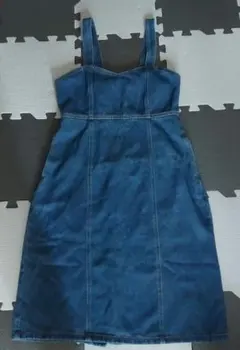 Crisp デニム サロペット スカート ワンピース