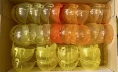 空カプセル　オレンジ・黄色　ノンセパレートタイプ　48mm　詰め合わせ　20個