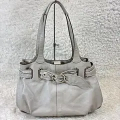 COACH Y2K 00s ハンドバッグ ベージュ ブルー 肩掛け
