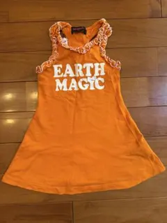 EARTHMAGIC ノースリーブ 110cm オレンジのサムネイル