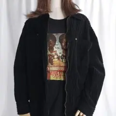 BILL BLASS JEANS コーデュロイジャケット ブラック ジップアップ