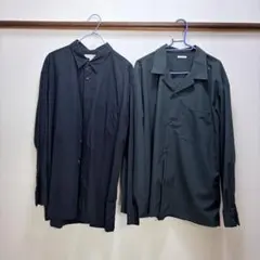 JWA UNIQLO/GU 長袖シャツセット ネイビー/ダークグリーン