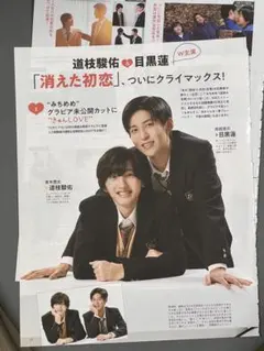 消えた初恋 雑誌切り抜き 目黒蓮 道枝駿佑