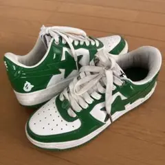 A BATHING APE BAPE STA グリーン ホワイト 26㎝のサムネイル