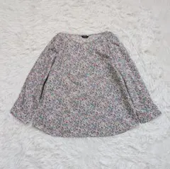 【美品】NÎMES リバティ 小花柄 ブラウス ボートネック プルオーバー