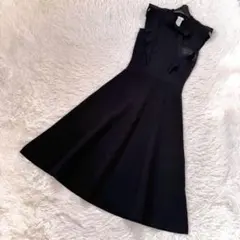 人気✨ソブ ダブスタ SNOWY ボウタイニットワンピース 36 ロング リボン