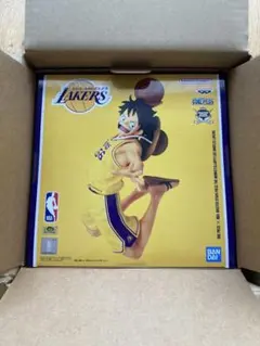寅*ン様 新品NBA LAKERS ルフィ ワンピース コラボフィギュア ワンピ