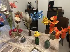 ウェルカムスペース　花瓶 造花 セット売り