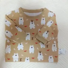 UNIQLO ベビー 長袖Tシャツ 80cm しろくまさんのパンツのサムネイル