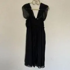 シフォン ブラック パーティードレス【22日まで】