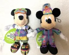 ディズニー ミッキー イースター ぬいぐるみバッジ 2点セット