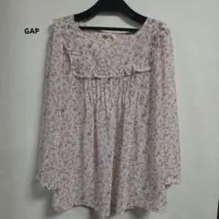 ☆GAP 花柄フリル長袖チュニック【新品未使用】