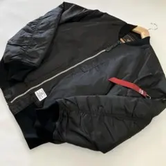 ALPHAINDUSTRIES フライトジャケット　L ブラック＃2972