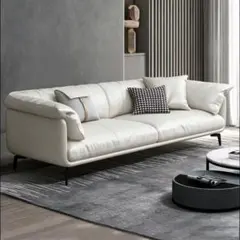 美品　ホワイト レザーソファ 170cm ホワイトレザーソファ 310cm - メルカリ