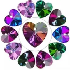 ハート型クリスタルガラス