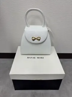 HANAE MORI ハナエモリ ハンドバッグ ホワイト 未使用 箱付き