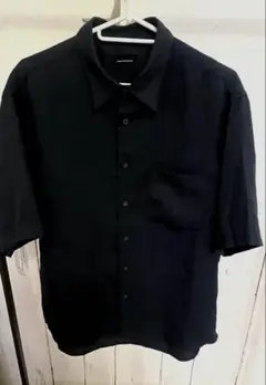 お値下げ⭐︎UNITED ARROWS メンズ半袖シャツ ブラック Sサイズのサムネイル