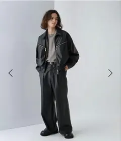 HARE レザーワイドパンツ