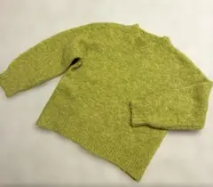 【ルノンキュール】イエローグリーンニットFree サイズ