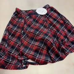 B73 新品赤チェックスカッツ160