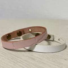PAPILLONNER パピヨネ レザー ブレスレット2本セットのサムネイル