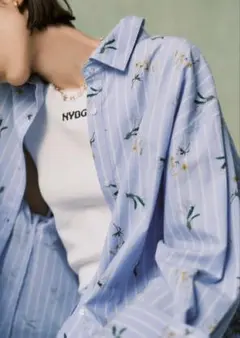 MEDI FRUIT SCARF PATTERN SHEER SHIRT - メルカリ