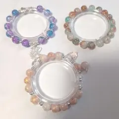 ガラスビーズ ブレスレット 3点セット