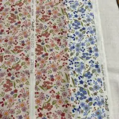 コットンこばやし　レア　2点各0.5m 綿100%日本製　レトロ小花