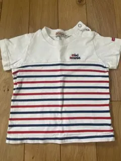 miki HOUSE ストライプ Tシャツ