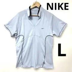 NIKE Dri-FIT Tシャツ　ブルー　L テニス　ウォーキング　レディースのサムネイル