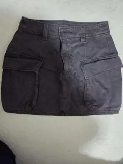 GU ミニタイトスカート M ダークグレー