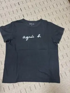 agnes b. アニエスベー ロゴTシャツ ブラック T2