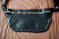 美品 GUIDI Q10 ショルダーバッグ ボディバッグ ホースレザー ブラック