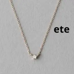 ete [レイヤード] ダイヤモンド ネックレス プラチナム - メルカリ