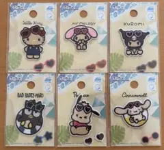 サンリオ 日焼け ワッペンシール 全6種 DAISO 6点セット