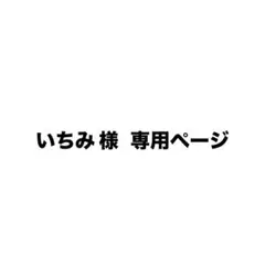 いちみ 様 専用ページ