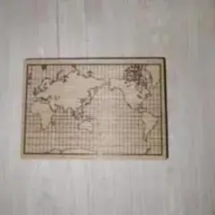 世界地図デザイン 木製フォトフレーム