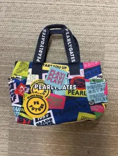 パーリーゲイツ ステッカー柄 カートバッグ ラウンドバッグ