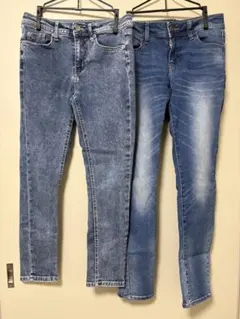 デニムスキニー 2枚セット