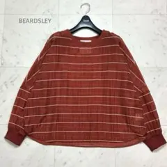訳あり BEARDSLEY ビアズリー シアーボーダー シャツ Tee レッドのサムネイル