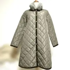 美品 ユナイテッドアローズ キルティング ファーコート 36