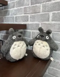 トトロ ぬいぐるみ 2匹　グレー 約20cm
