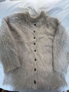 リッチシャギーオーバークルーカーディガン